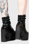 Diana Crescent Wedge Boots [BLACK HOLOGRAPHIC]