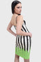 Distressed Stripe Bodycon Dress