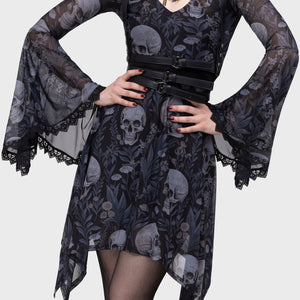 Death's Head Skater Dress