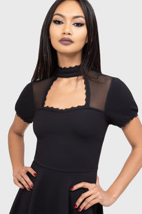 killstar buffy skater dress Killstar - Buffy Skater Black
