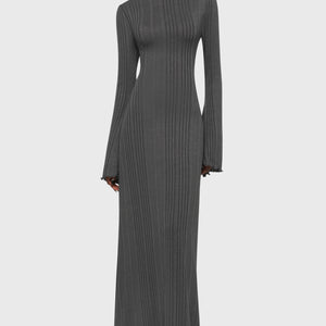 Drenched Grief Maxi Dress [Grey]
