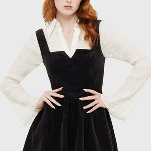 Elderroot Mini Dress [BROWN]