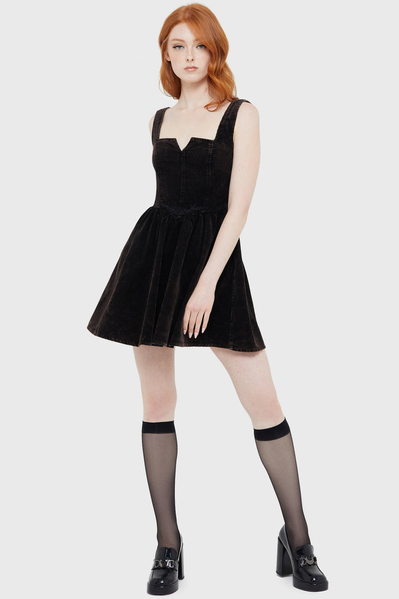 Elderroot Mini Dress [BROWN]