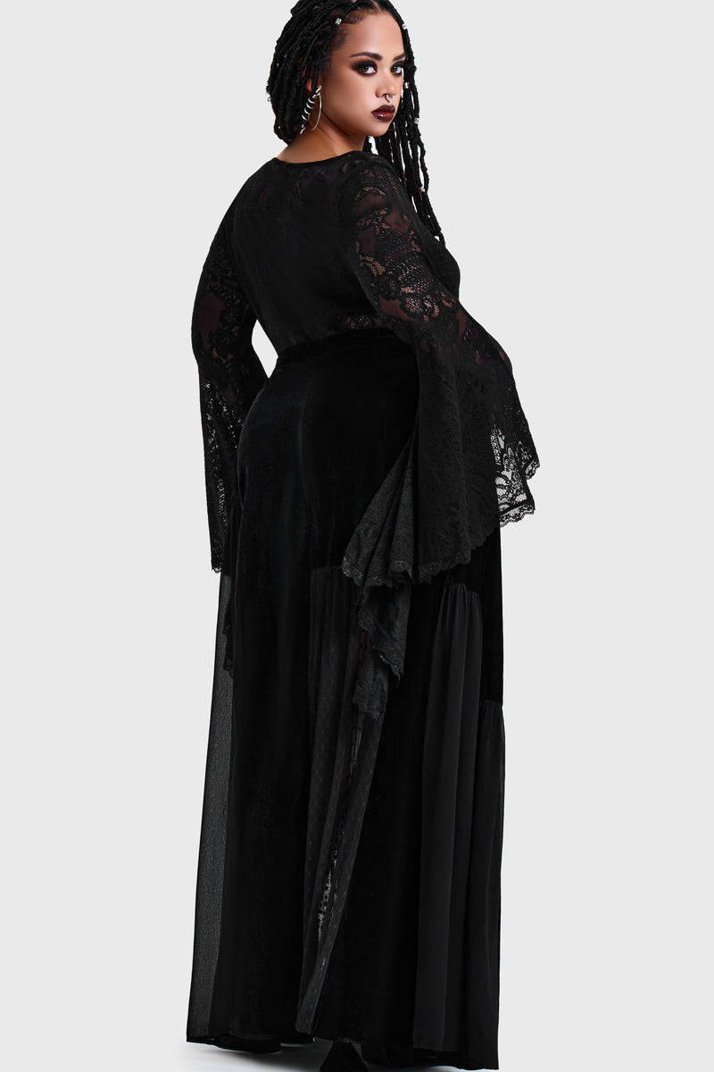 Estria Hex Maxi Skirt
