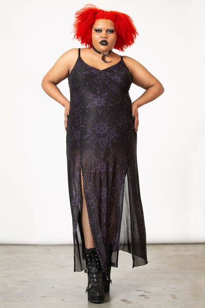 Evenescent Mesh Maxi Dress