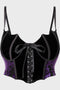 Fang Burnout Velvet Bustier