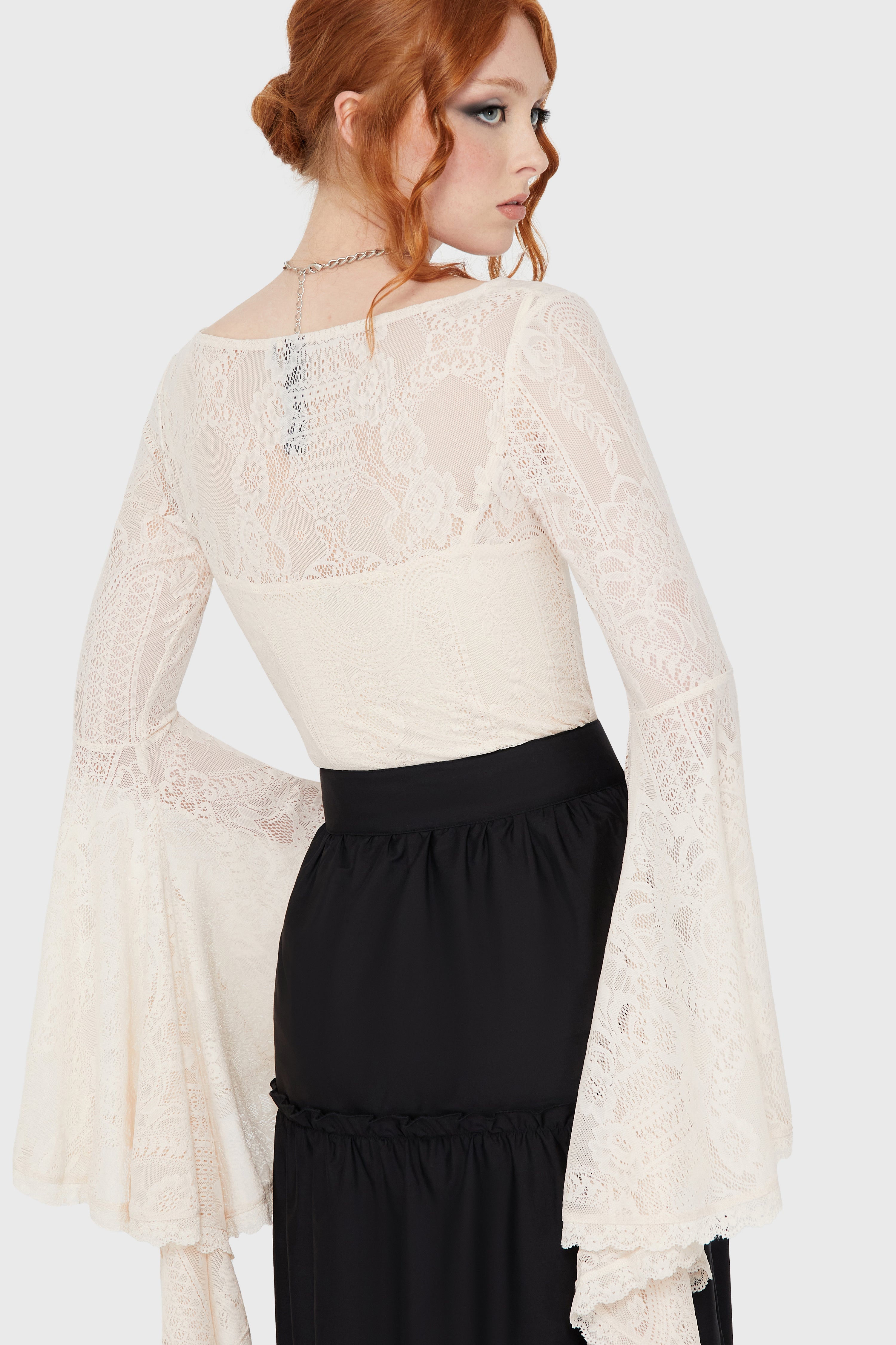 Fatal Attraction Bodysuit [IVORY] ‐ KILLSTAR