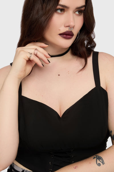 Fawnelle Lace Up Corset Top