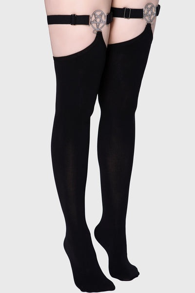 Fiendish Stockings - One Size / Black Fiendish Stockings - One Size / Black