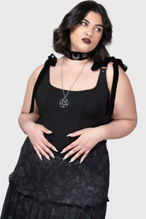 plus size corsets for under dresses Justine Steel Boned Corset with Halter Straps for Women, Steel Color, 34" Waist