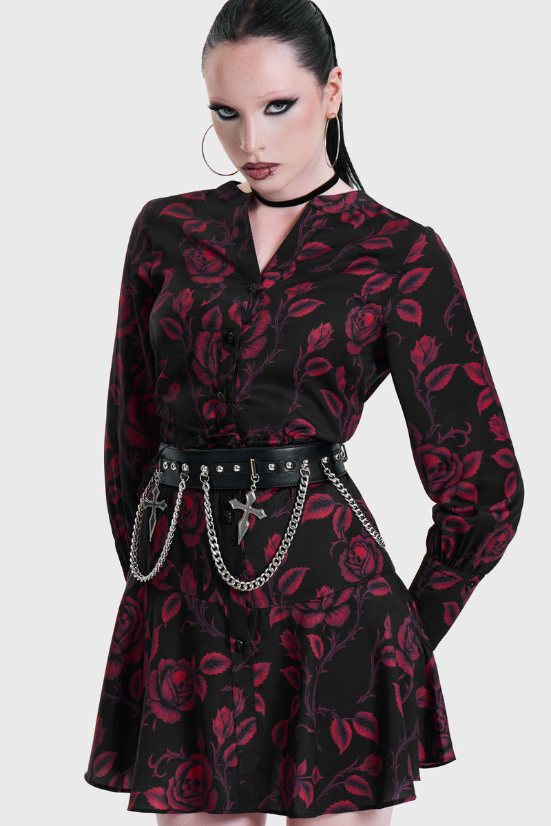 Funeral Rose Mini Dress