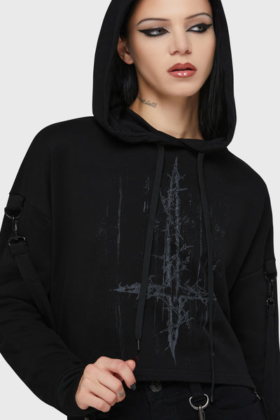 Final Dictvm Crop Hoodie