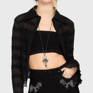 Gaia Adorned Embroidered Shorts