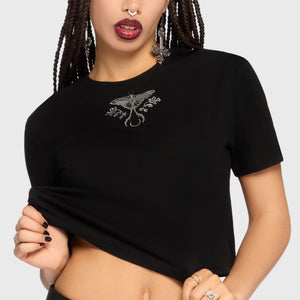Gaia Adorned Embroidered T Shirt