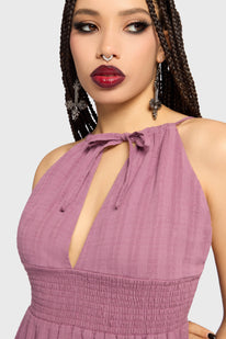 Gaia Adorned Textured Dress