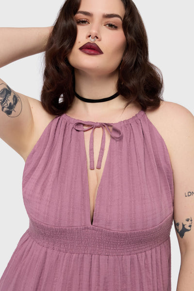 Gaia Adorned Textured Dress