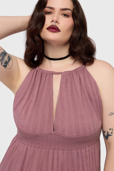 Gaia Adorned Textured Dress