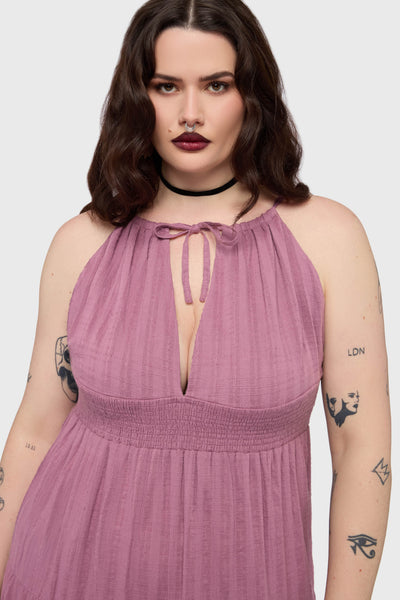 Gaia Adorned Textured Dress