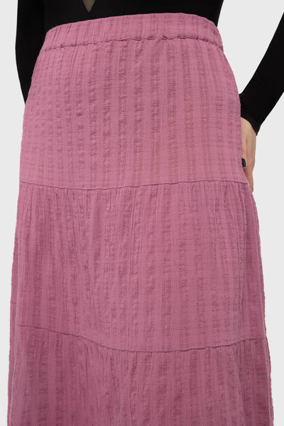 Gaia Adorned Textured Maxi Skirt