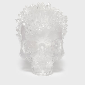Geode Crystal Skull Ornament