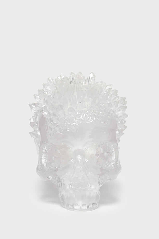 Geode Crystal Skull Ornament