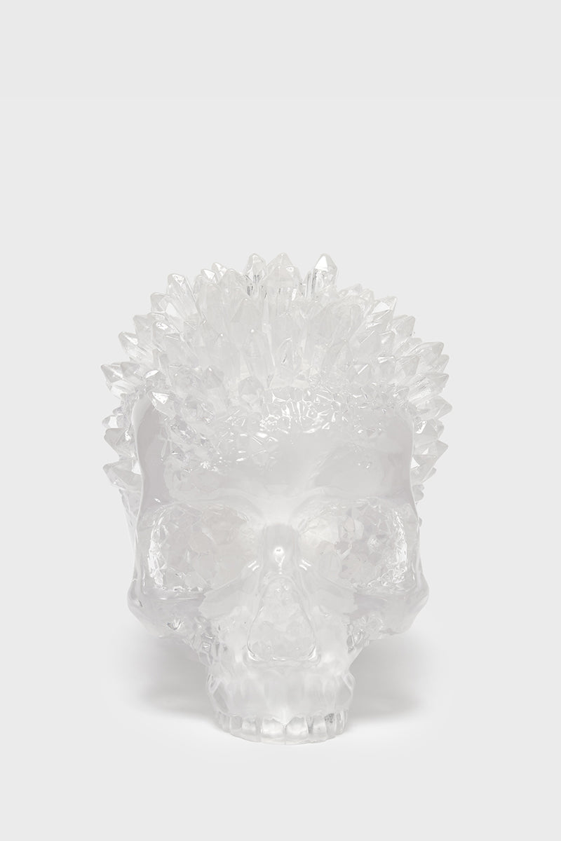 Geode Crystal Skull Ornament