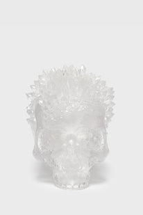 Geode Crystal Skull Ornament