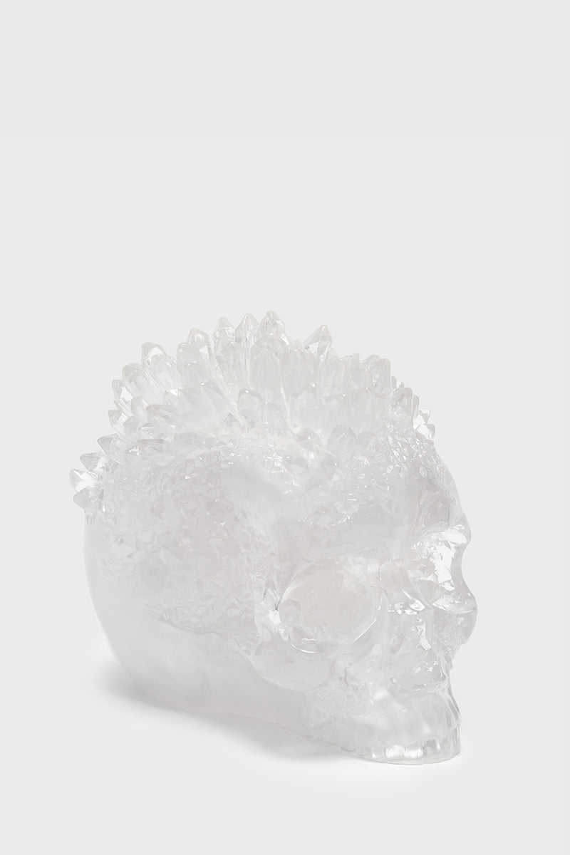 Geode Crystal Skull Ornament