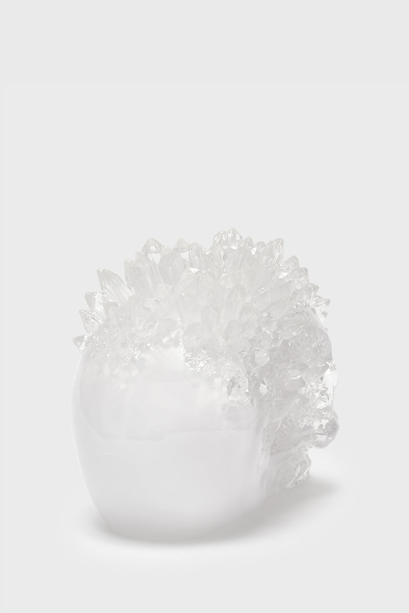 Geode Crystal Skull Ornament