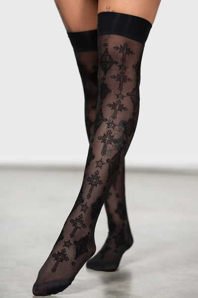 LIMITED EDITION*** Beautiful Bow Lace Tights in Red or Black