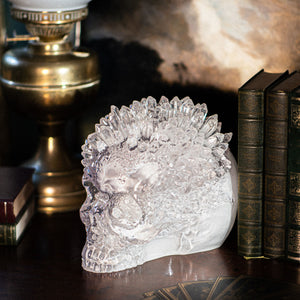 Geode Crystal Skull Ornament