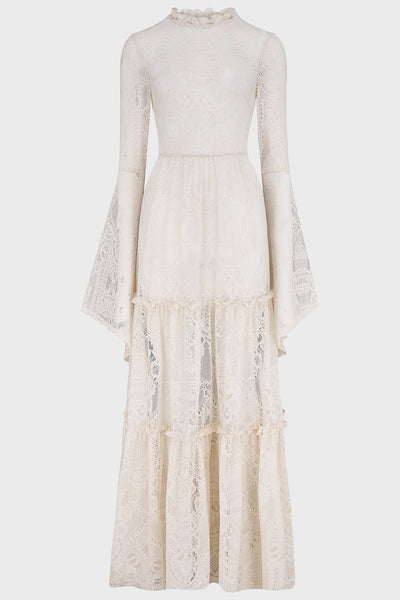 Hecate Lace Maxi Dress [IVORY]