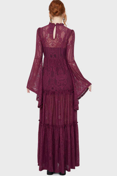 killstar lace maxi dress Misty Night Maxi Dress