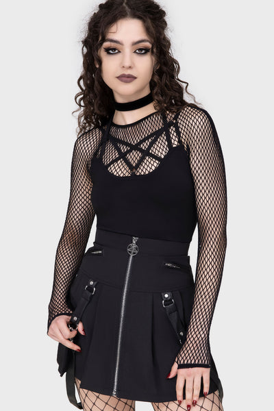 Killstar - Hellrazor Fishnet Black