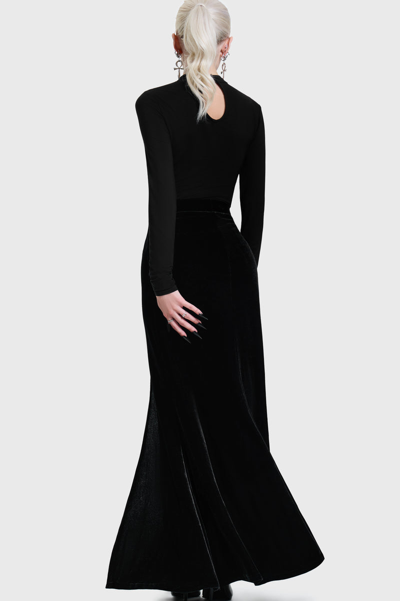 Hellverina Split Maxi Skirt