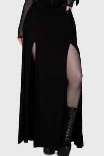 Hellverina Split Maxi Skirt