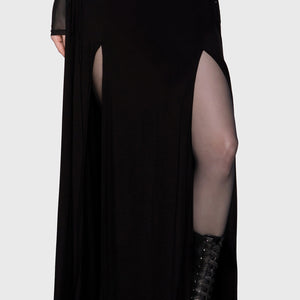 Hellverina Split Maxi Skirt