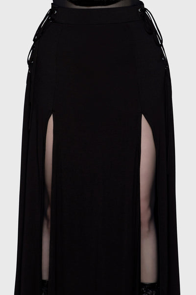 Hellverina Split Maxi Skirt