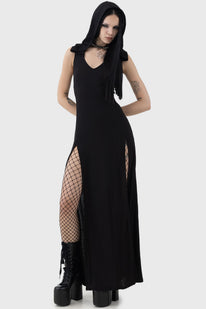 Hexin Hooded Dress - XL / Black Hexin Hooded Dress - XL / Black