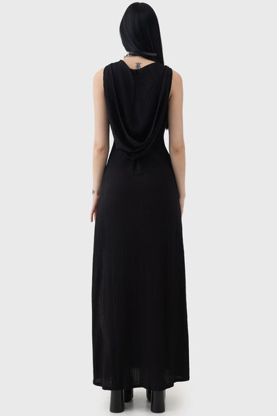 Hexin Hooded Dress - XL / Black Hexin Hooded Dress - XL / Black