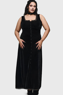 Hexina Velvet Maxi Dress
