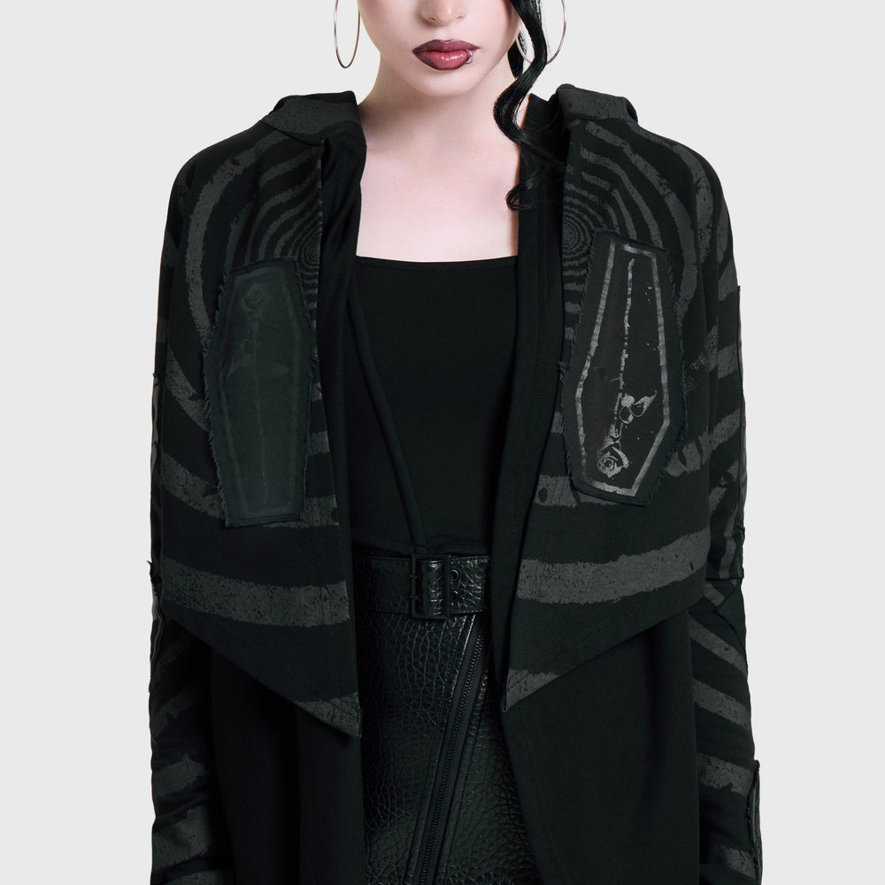 HOW MUCH LONGER? CROPPED OPEN CARDI & KILLSTAR