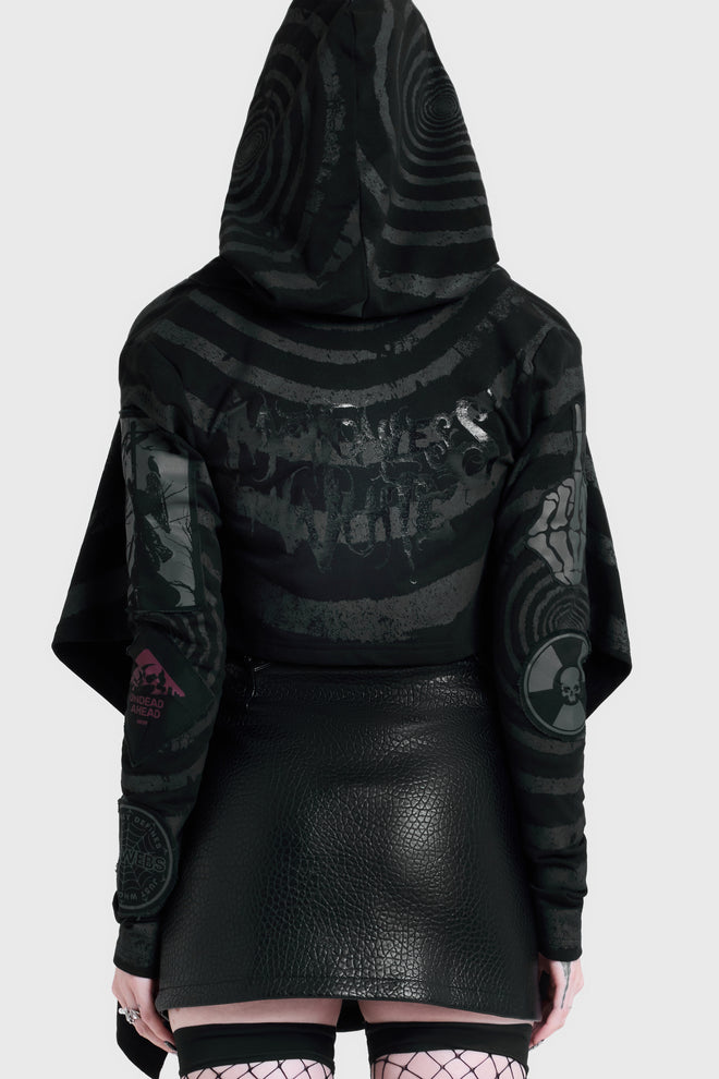 HOW MUCH LONGER? CROPPED OPEN CARDI