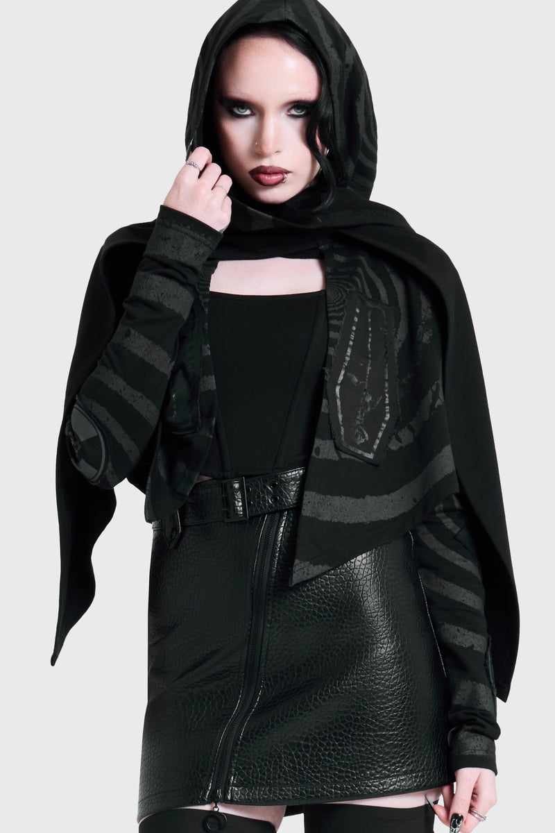 HOW MUCH LONGER? CROPPED OPEN CARDI