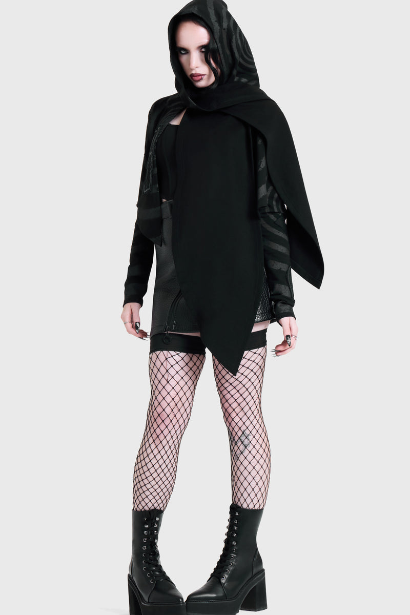 HOW MUCH LONGER? CROPPED OPEN CARDI
