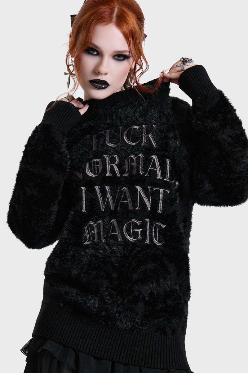 I Want Magic Knitted Sweater
