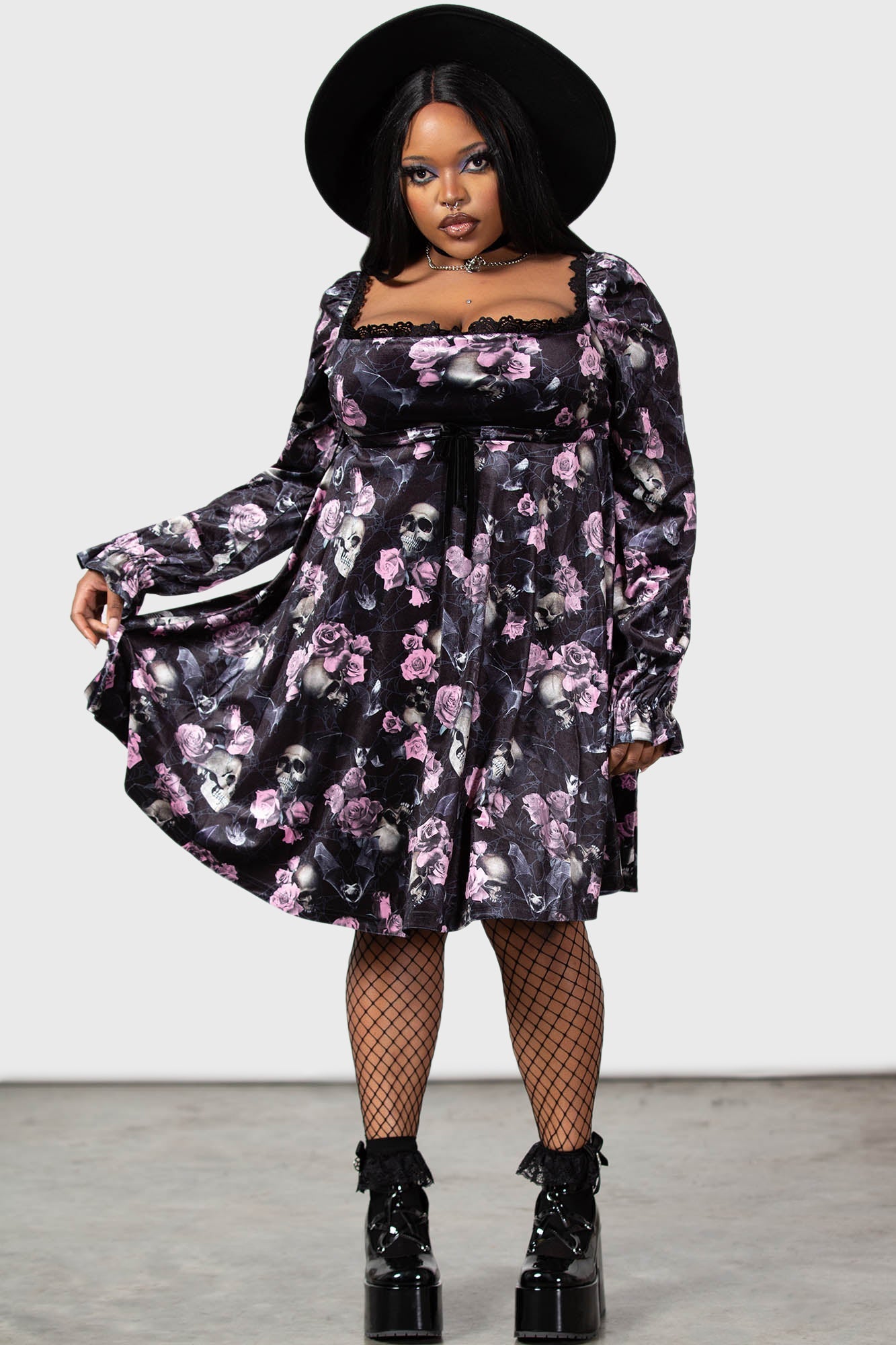 Imperia Long Sleeve Dress [BLACK/PINK]