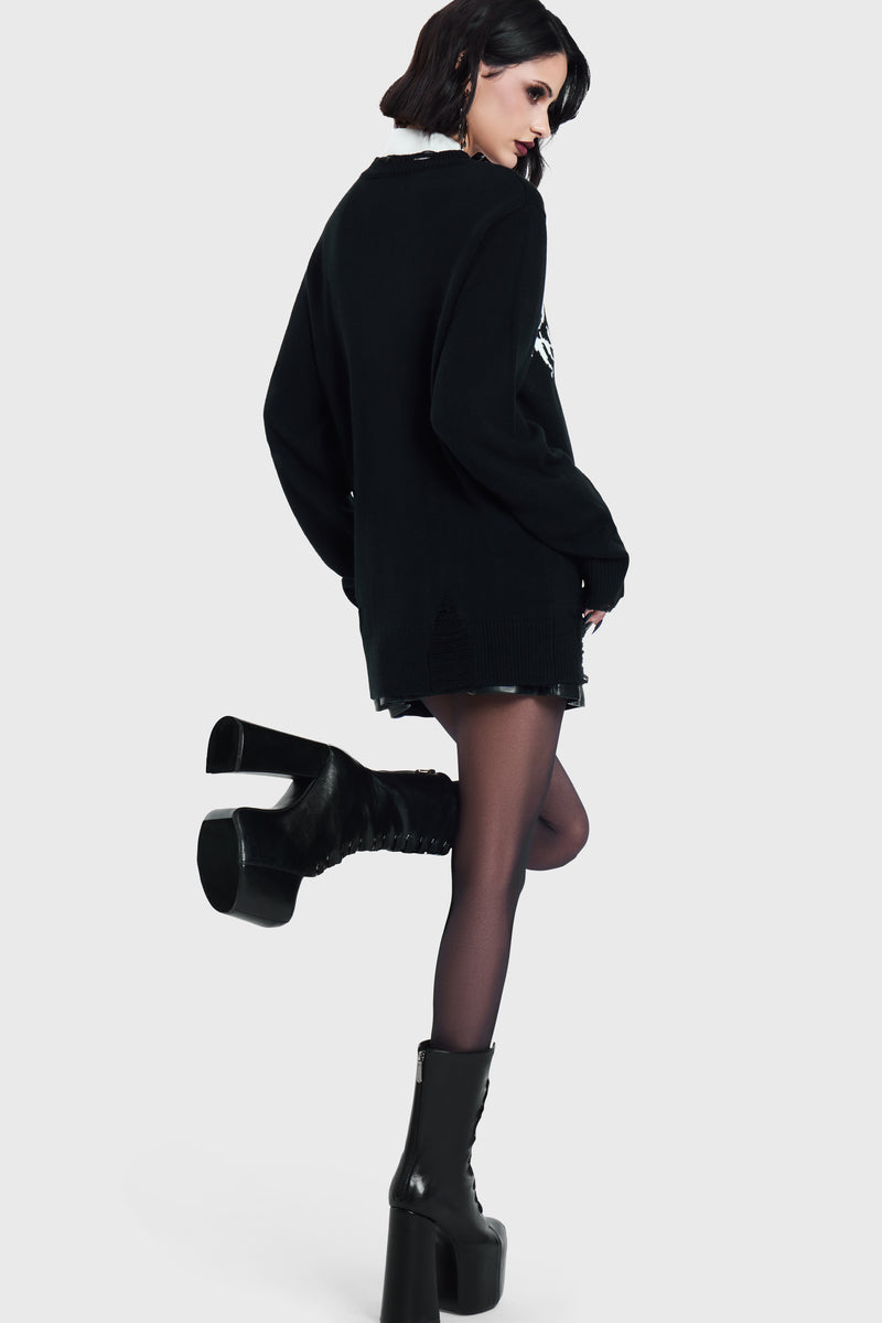 IN ANOTHER LIFE KNIT SWEATER