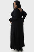 Jocasta Maxi Dress Short Sleeve [BLACK] main image 0