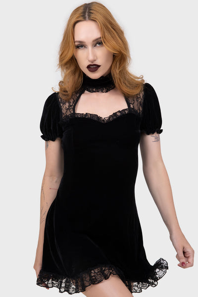 killstar fall from grace velvet dress Auralift Dress